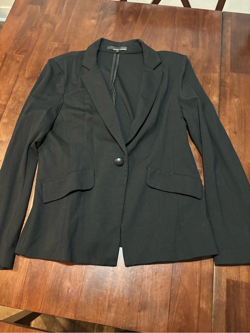 Amanda & Chelsea Black Single-Button Tailored Blazer